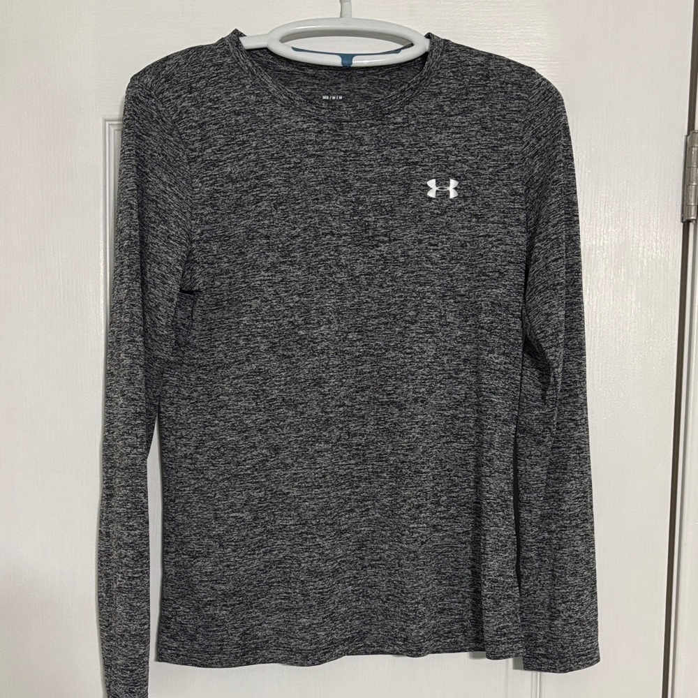 Under Armour Black/Gray Heatgear Loose Long Sleeve Shirt